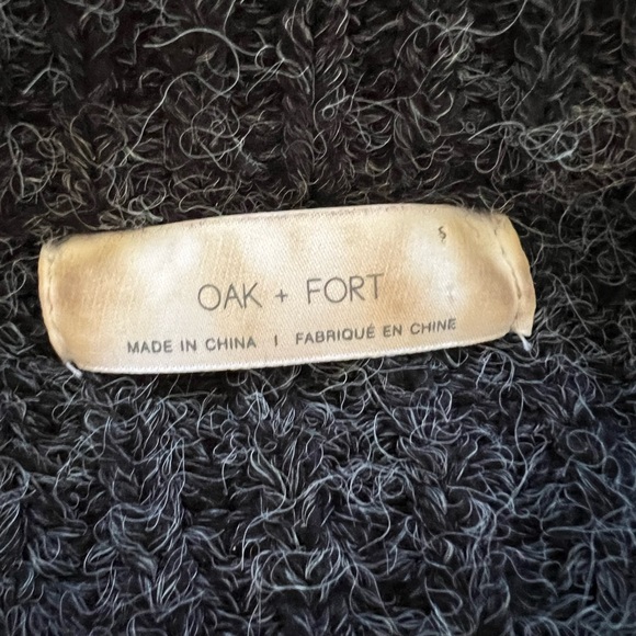 Oak and Fort grey crop knit sweater. Grey. Size S. Great condition - Picture 3 of 3